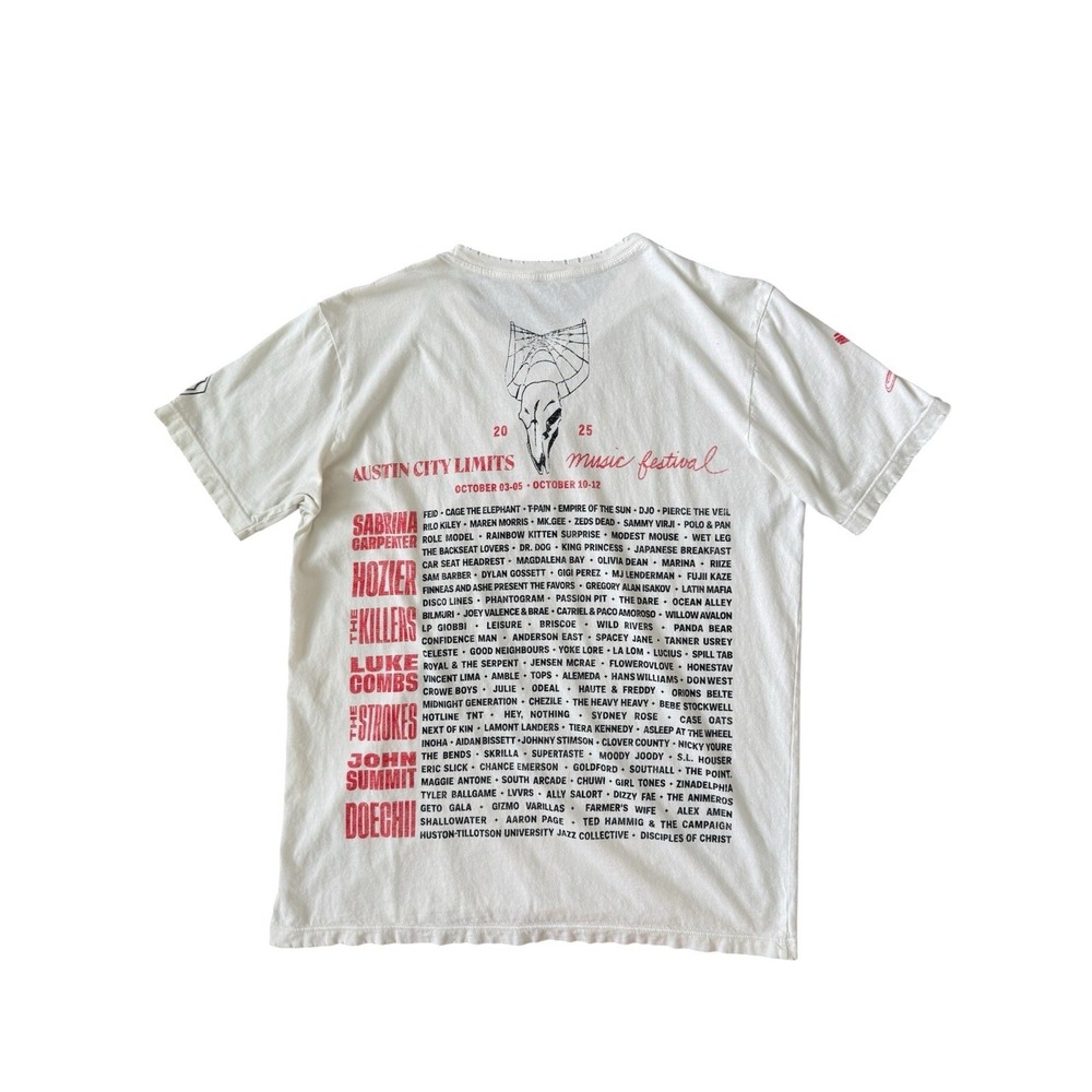 Brandon Maxwell X ACL Festival Tee Size Large Austin City Limits Distressed - Picture 4 of 8